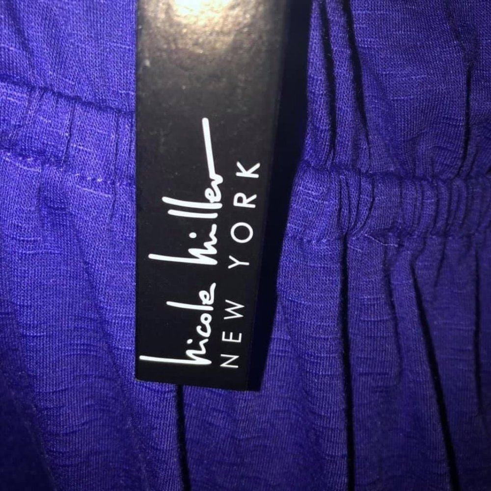 Nicole Miller Women Purple Dress -2XL - Picture 4 of 12